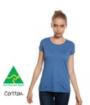 Women's Organic Fashion Fitted Tee Australian Made
