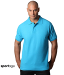 Mens Delta Combed Cotton Pique Polo