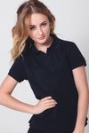 Womens Pique Knit Raven Polo