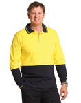 SW36 Cotton Jersey two tone Long Sleeve Safety Polo